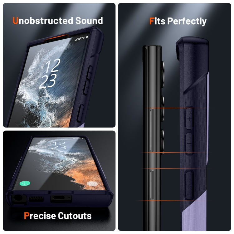 For Samsung Galaxy S22 Ultra 5G PC + TPU Shockproof Protective Phone Case