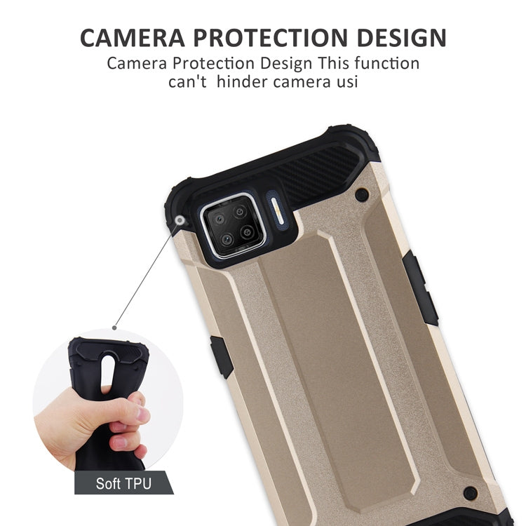 For OPPO A73 4G/F17 Magic Armor TPU + PC Combination Phone Case