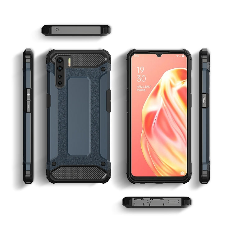 For OPPO A91 Magic Armor TPU + PC Combination Phone Case