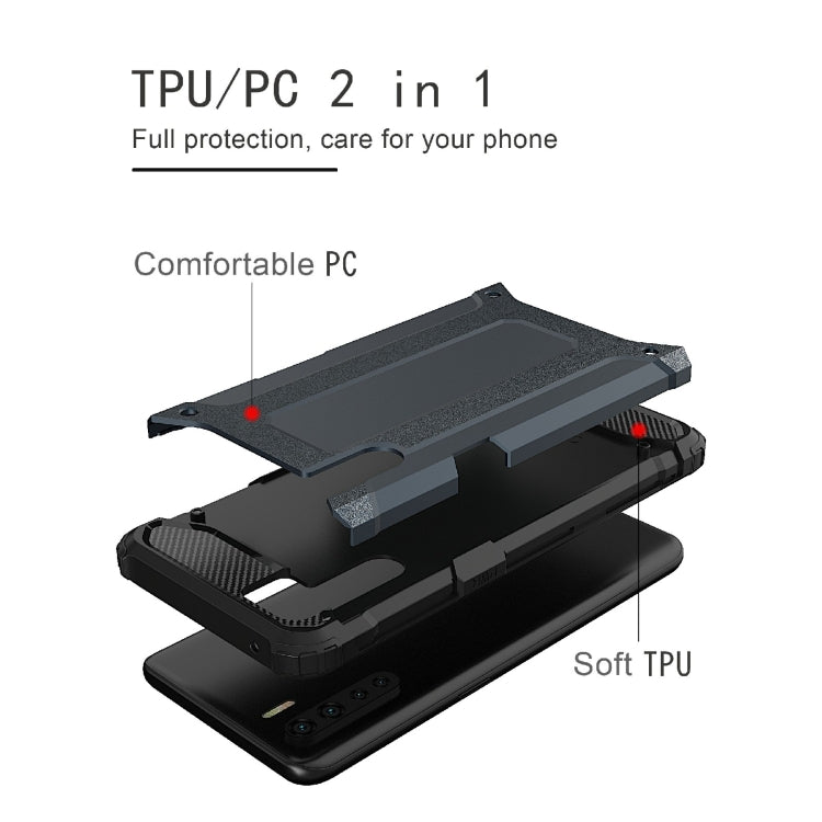 For OPPO A91 Magic Armor TPU + PC Combination Phone Case