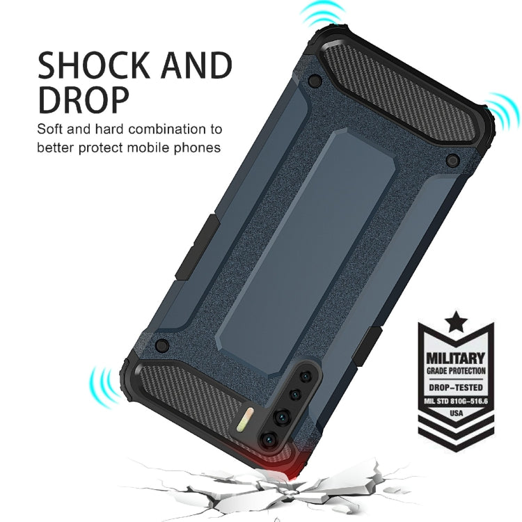 For OPPO A91 Magic Armor TPU + PC Combination Phone Case