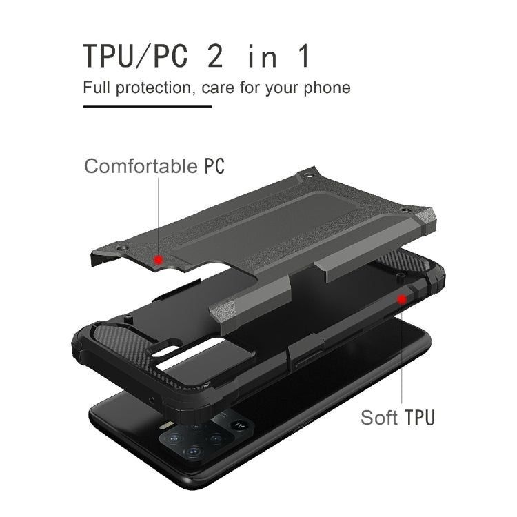 For OPPO F3 Magic Armor TPU + PC Combination Phone Case