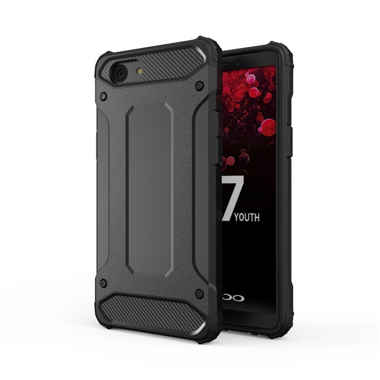 For OPPO F7 Youth Magic Armor TPU + PC Combination Phone Case