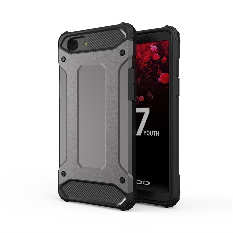 For OPPO F7 Youth Magic Armor TPU + PC Combination Phone Case