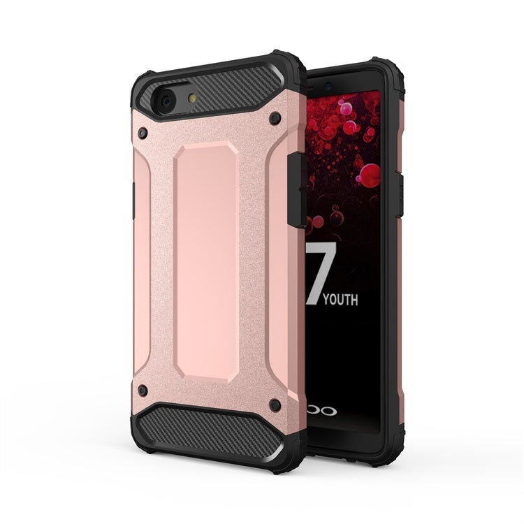For OPPO F7 Youth Magic Armor TPU + PC Combination Phone Case