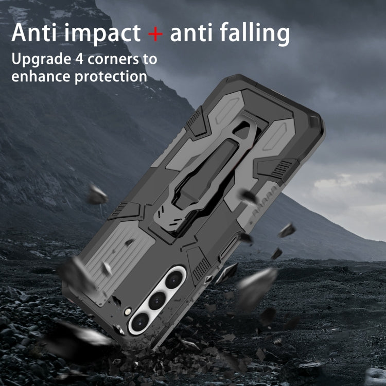 For Samsung Galaxy S23+ 5G Armor Warrior Shockproof PC + TPU Phone Case