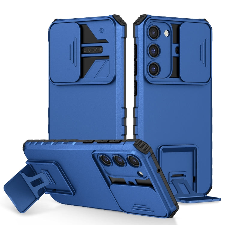 For Samsung Galaxy S23+ 5G Stereoscopic Holder Sliding Camshield Phone Case