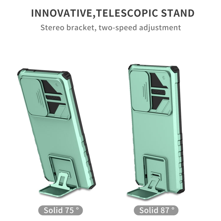 For Samsung Galaxy S23 Ultra 5G Stereoscopic Holder Sliding Camshield Phone Case
