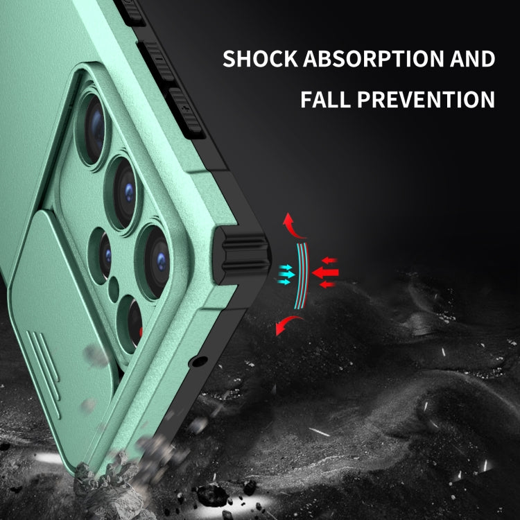 For Samsung Galaxy S23 Ultra 5G Stereoscopic Holder Sliding Camshield Phone Case