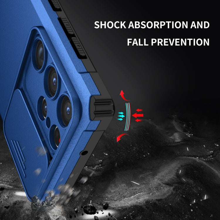 For Samsung Galaxy S23 Ultra 5G Stereoscopic Holder Sliding Camshield Phone Case