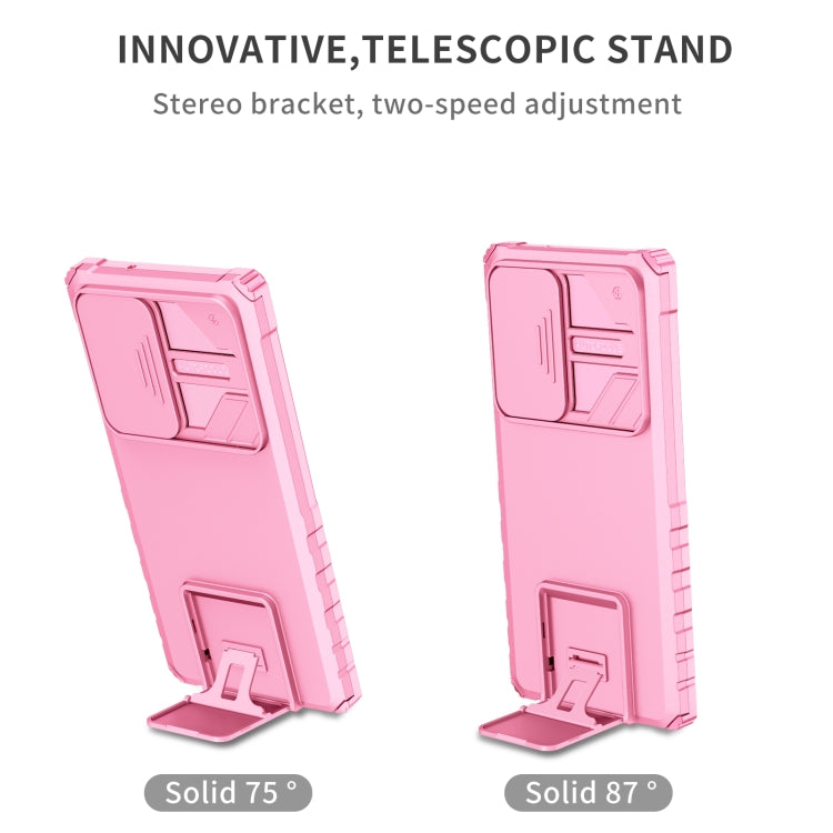 For Samsung Galaxy S23 Ultra 5G Stereoscopic Holder Sliding Camshield Phone Case