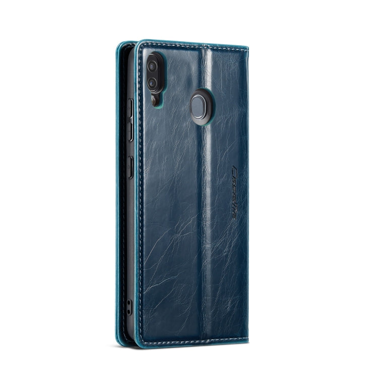 For Samsung Galaxy A20ï¼A30ï¼M10S CaseMe 003 Crazy Horse Texture Leather Phone Case