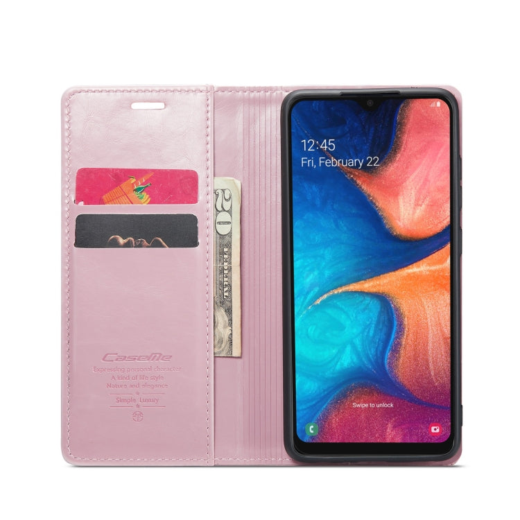 For Samsung Galaxy A20ï¼A30ï¼M10S CaseMe 003 Crazy Horse Texture Leather Phone Case