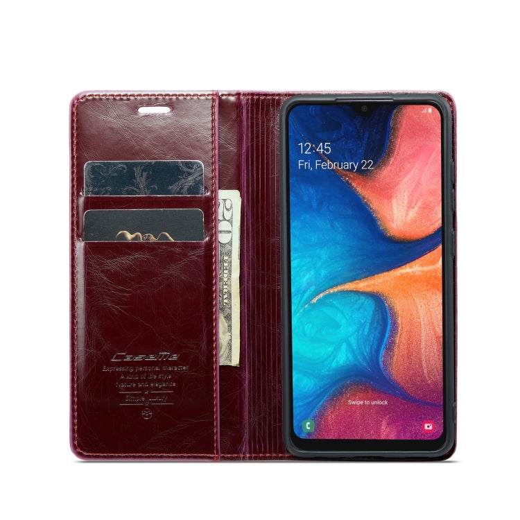 For Samsung Galaxy A20ï¼A30ï¼M10S CaseMe 003 Crazy Horse Texture Leather Phone Case
