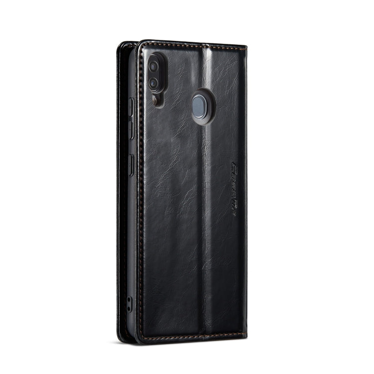 For Samsung Galaxy A20ï¼A30ï¼M10S CaseMe 003 Crazy Horse Texture Leather Phone Case