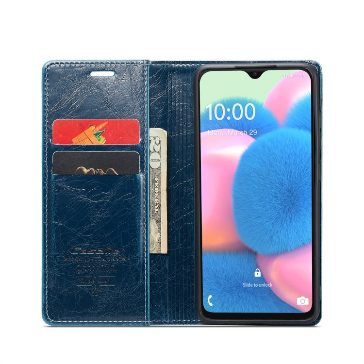 For Samsung Galaxy A30sï¼A50sï¼A50 CaseMe 003 Crazy Horse Texture Leather Phone Case