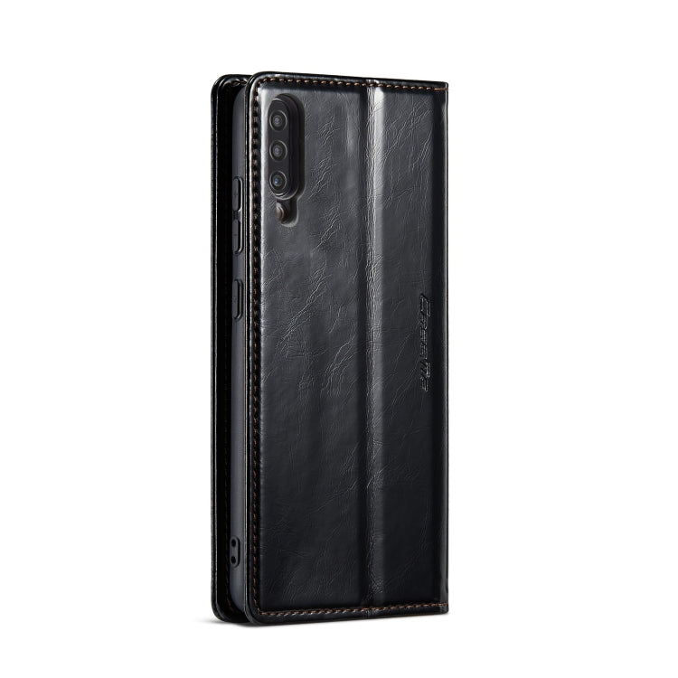 For Samsung Galaxy A30sï¼A50sï¼A50 CaseMe 003 Crazy Horse Texture Leather Phone Case