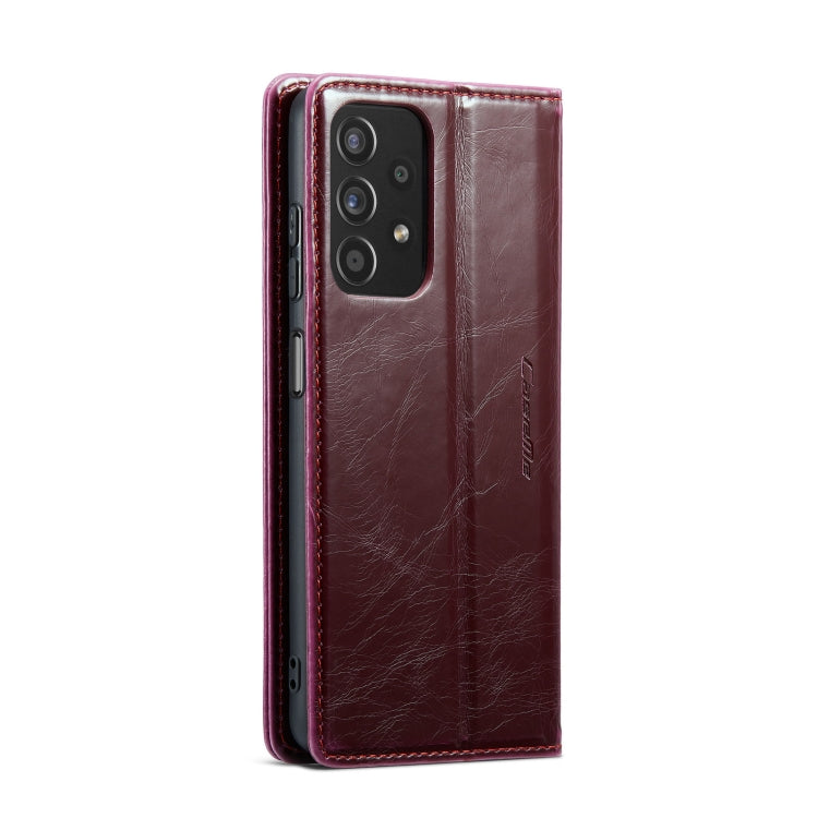 For Samsung Galaxy A32 5Gï¼M32 5G CaseMe 003 Crazy Horse Texture Leather Phone Case