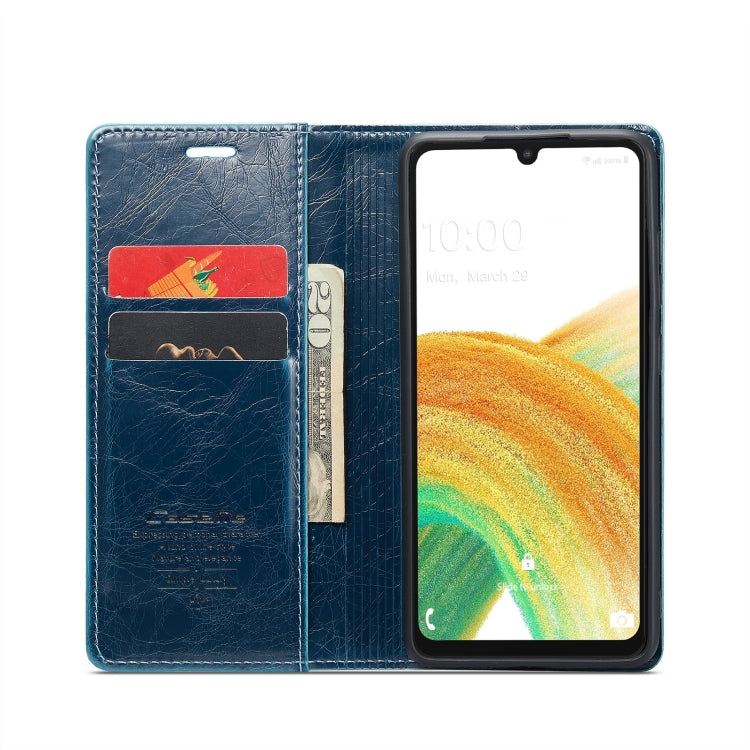 For Samsung Galaxy A33 5G CaseMe 003 Crazy Horse Texture Leather Phone Case