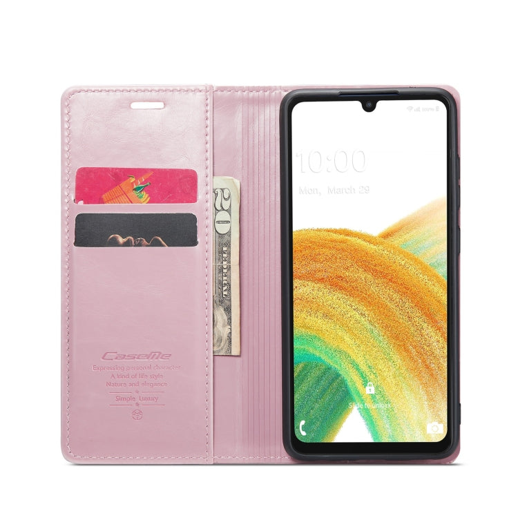 For Samsung Galaxy A33 5G CaseMe 003 Crazy Horse Texture Leather Phone Case