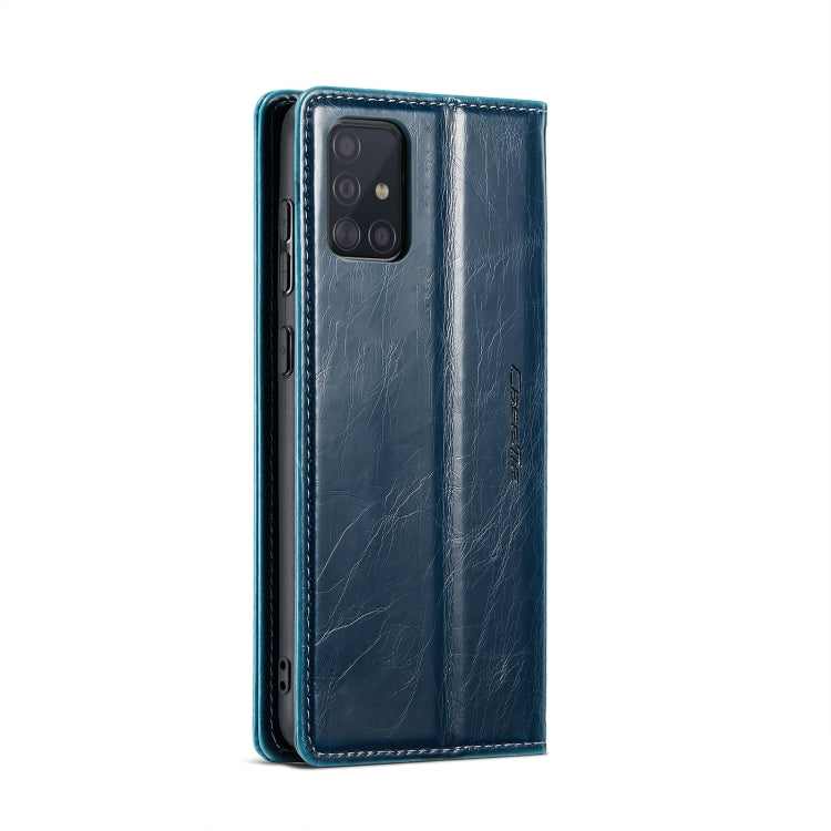 For Samsung Galaxy A51 4G/M40S CaseMe 003 Crazy Horse Texture Leather Phone Case