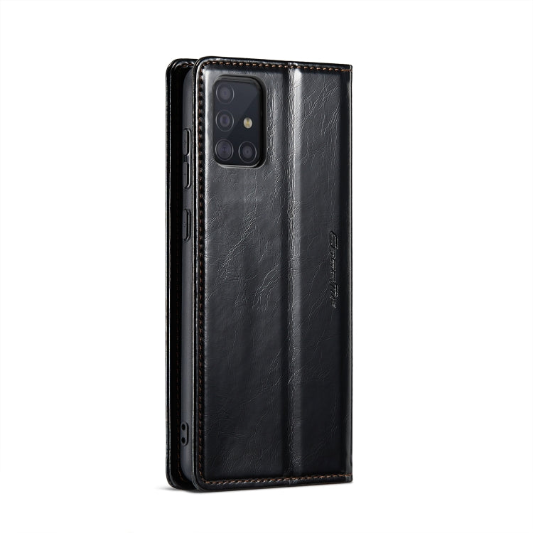 For Samsung Galaxy A51 4G/M40S CaseMe 003 Crazy Horse Texture Leather Phone Case