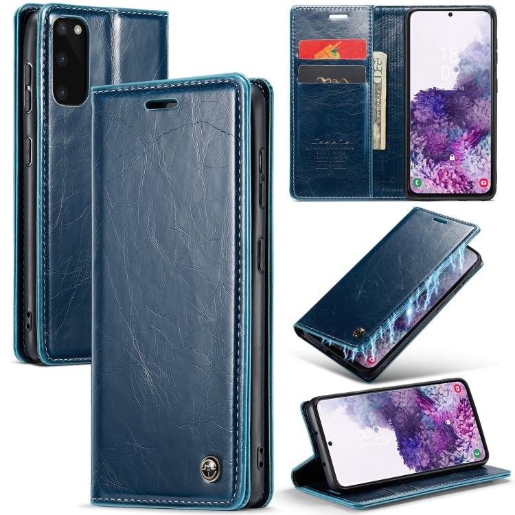 For Samsung Galaxy S20 CaseMe 003 Crazy Horse Texture Leather Phone Case