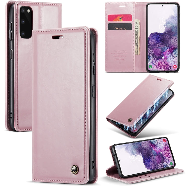 For Samsung Galaxy S20 CaseMe 003 Crazy Horse Texture Leather Phone Case