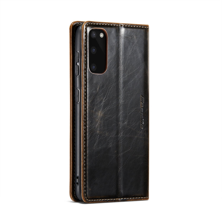 For Samsung Galaxy S20 CaseMe 003 Crazy Horse Texture Leather Phone Case