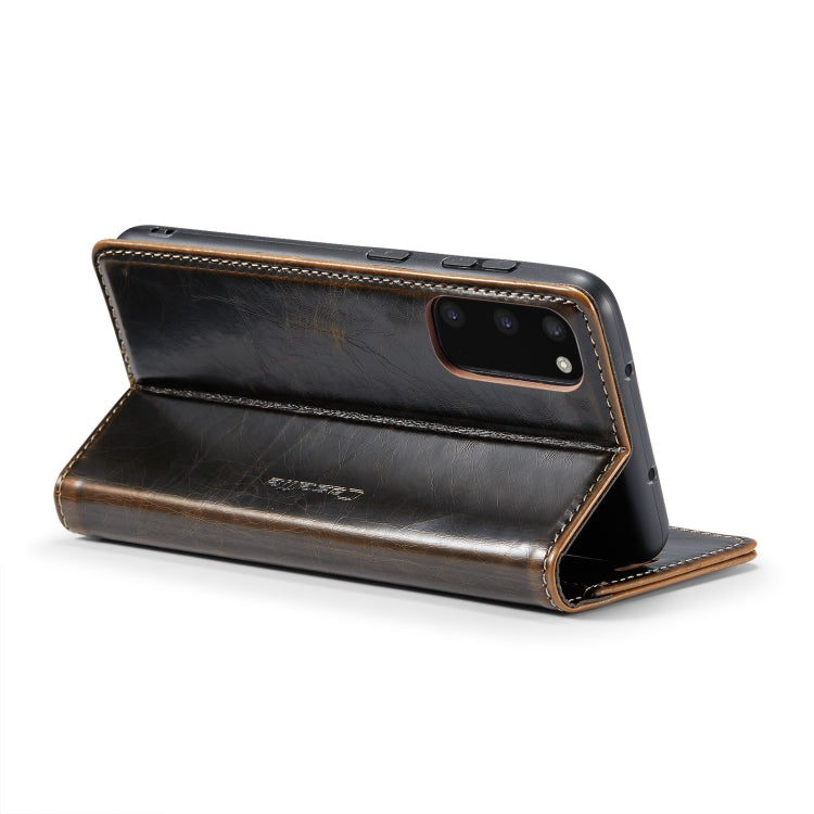 For Samsung Galaxy S20 CaseMe 003 Crazy Horse Texture Leather Phone Case