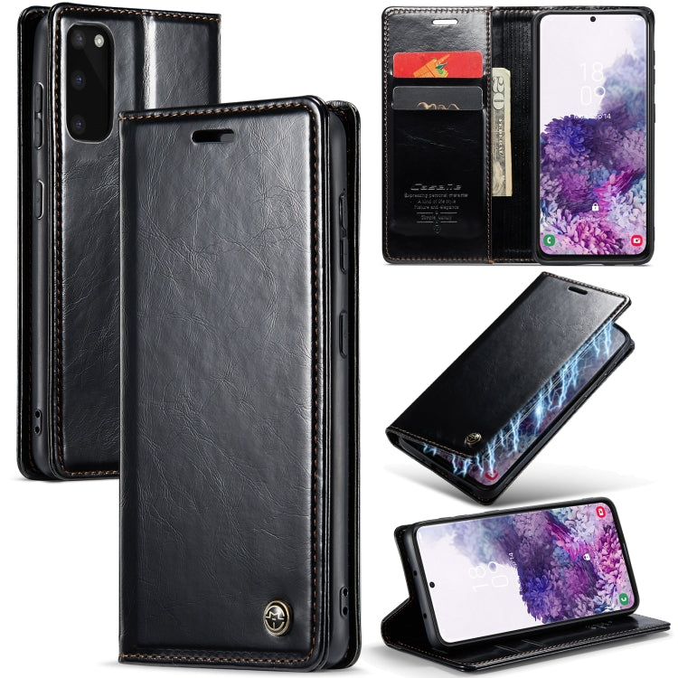 For Samsung Galaxy S20 CaseMe 003 Crazy Horse Texture Leather Phone Case