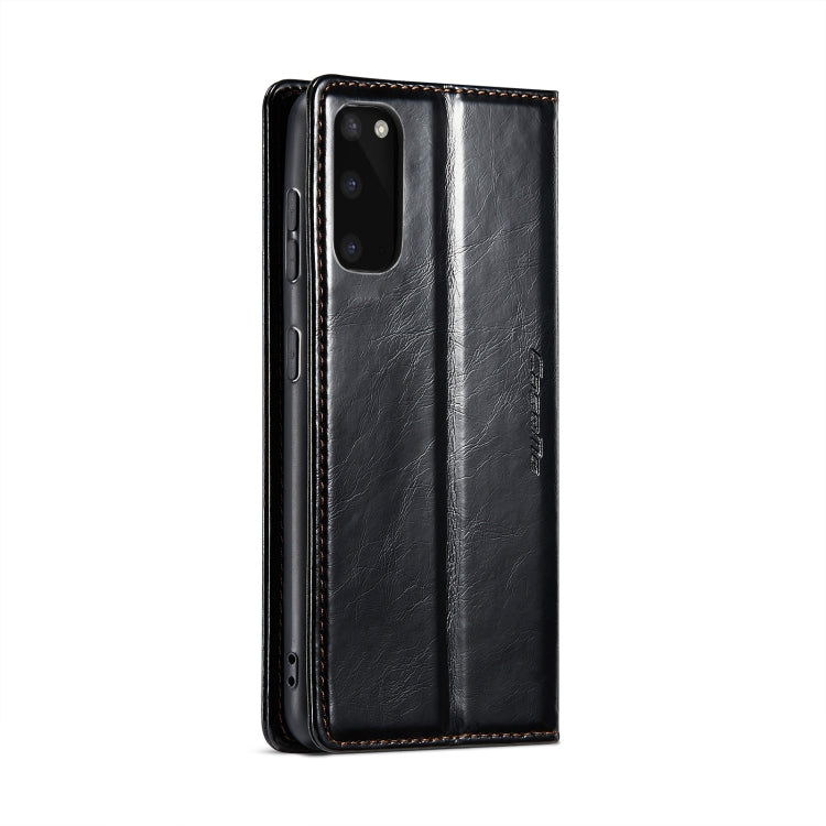 For Samsung Galaxy S20 CaseMe 003 Crazy Horse Texture Leather Phone Case