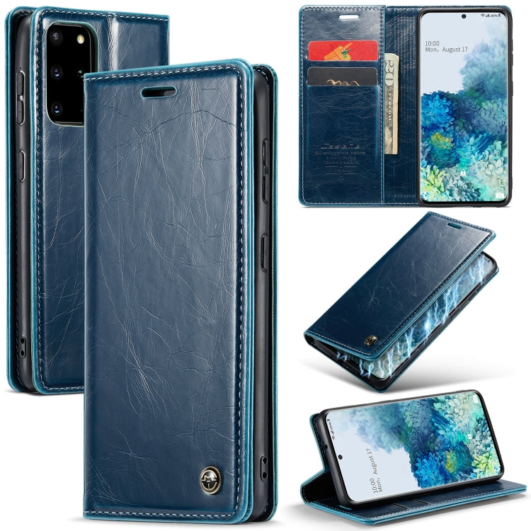 For Samsung Galaxy S20+ CaseMe 003 Crazy Horse Texture Leather Phone Case