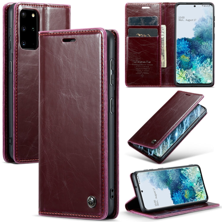 For Samsung Galaxy S20+ CaseMe 003 Crazy Horse Texture Leather Phone Case