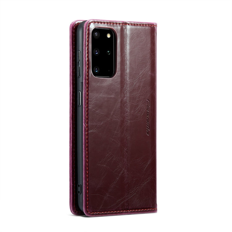 For Samsung Galaxy S20+ CaseMe 003 Crazy Horse Texture Leather Phone Case