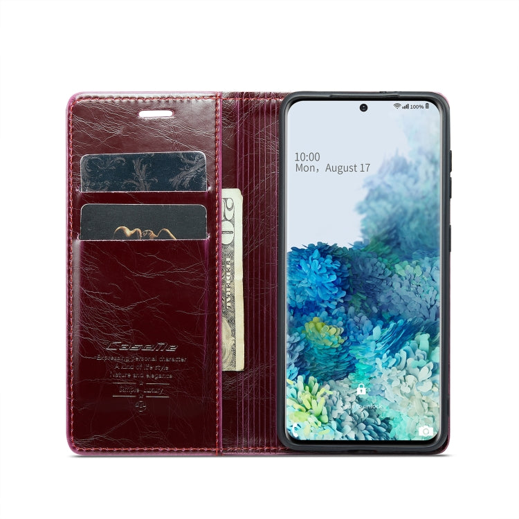 For Samsung Galaxy S20+ CaseMe 003 Crazy Horse Texture Leather Phone Case