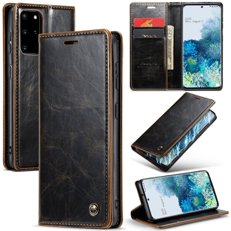 For Samsung Galaxy S20+ CaseMe 003 Crazy Horse Texture Leather Phone Case