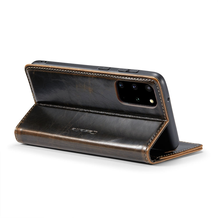 For Samsung Galaxy S20+ CaseMe 003 Crazy Horse Texture Leather Phone Case