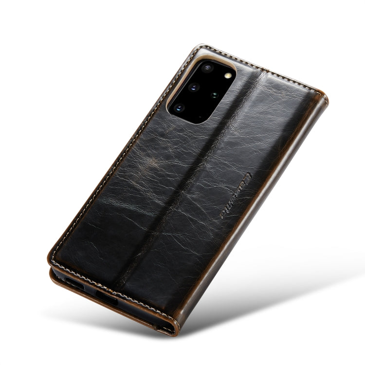 For Samsung Galaxy S20+ CaseMe 003 Crazy Horse Texture Leather Phone Case