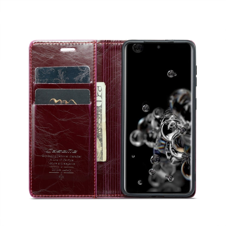 For Samsung Galaxy S20 Ultra CaseMe 003 Crazy Horse Texture Leather Phone Case
