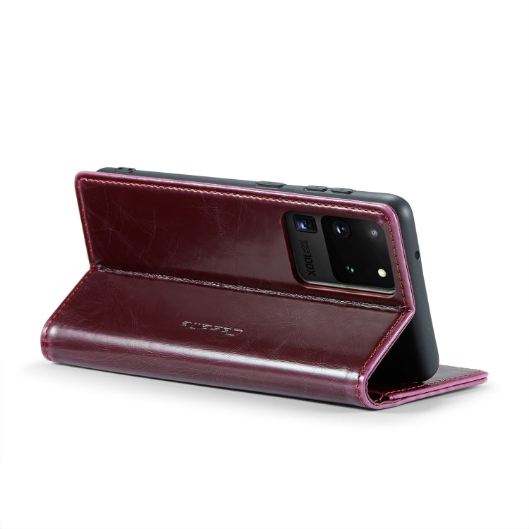 For Samsung Galaxy S20 Ultra CaseMe 003 Crazy Horse Texture Leather Phone Case