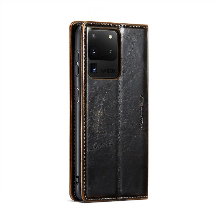 For Samsung Galaxy S20 Ultra CaseMe 003 Crazy Horse Texture Leather Phone Case