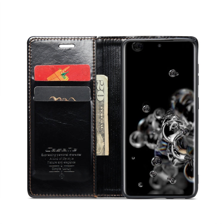 For Samsung Galaxy S20 Ultra CaseMe 003 Crazy Horse Texture Leather Phone Case