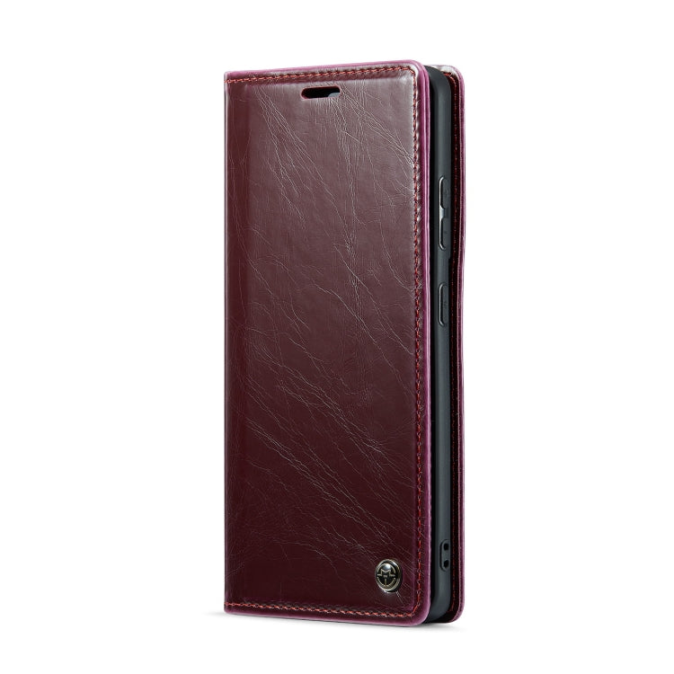For Samsung Galaxy S21 Ultra 5G CaseMe 003 Crazy Horse Texture Leather Phone Case