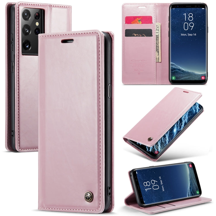 For Samsung Galaxy S8 CaseMe 003 Crazy Horse Texture Leather Phone Case