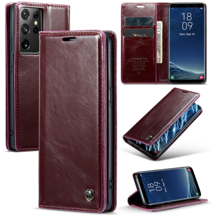 For Samsung Galaxy S8 CaseMe 003 Crazy Horse Texture Leather Phone Case