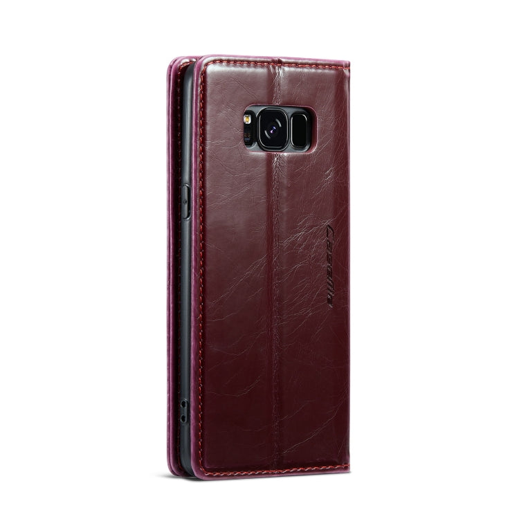 For Samsung Galaxy S8 CaseMe 003 Crazy Horse Texture Leather Phone Case