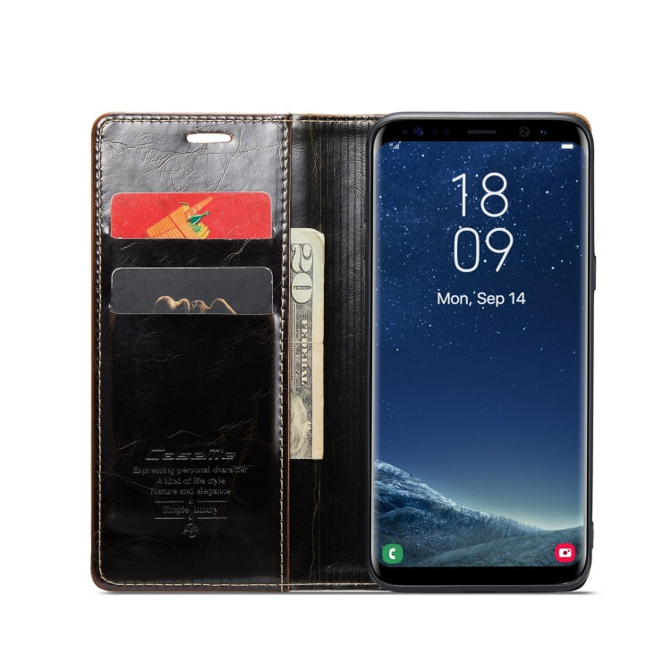 For Samsung Galaxy S8 CaseMe 003 Crazy Horse Texture Leather Phone Case