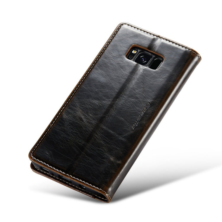 For Samsung Galaxy S8 CaseMe 003 Crazy Horse Texture Leather Phone Case