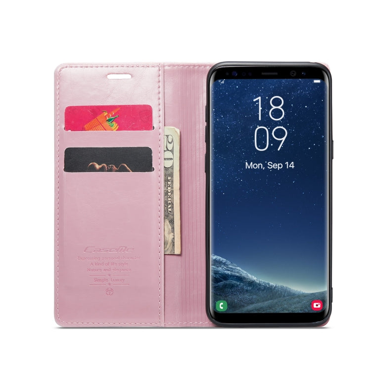 For Samsung Galaxy S8+ CaseMe 003 Crazy Horse Texture Leather Phone Case